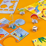 Dinosaur Board Game Set - Includes 2 Games and Activity Book