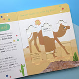 Desert Animals: Who is Hiding in the Puzzle? - Children’s Puzzle Slider Book