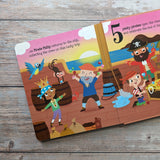 5 Pesky Pirates - Children's Touch & Feel Silicone Book