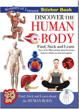 Discover The Human Body Sticker Book - Find, Stick and Learn