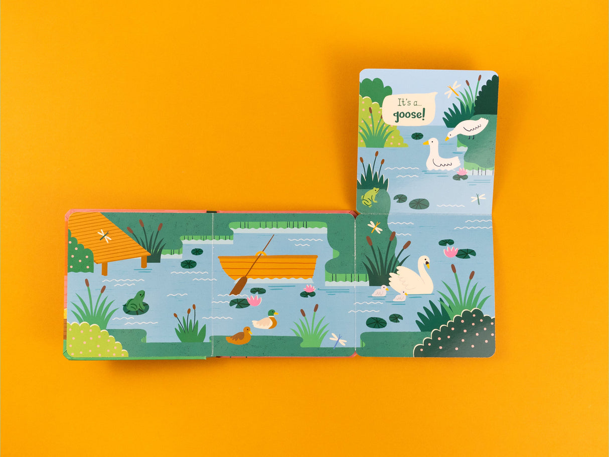 Who’s Here On The Farm – Fold-Out Flaps Board Book