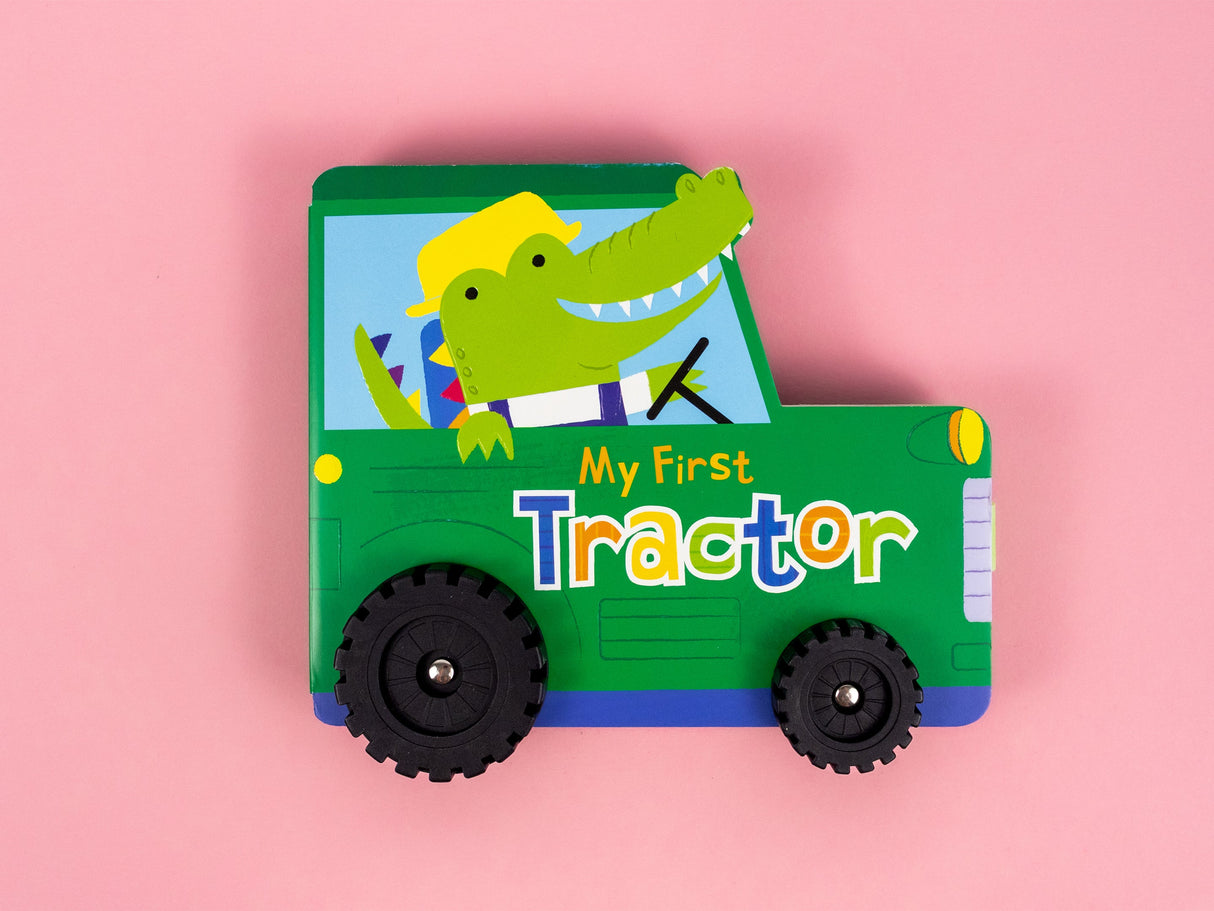 My First Tractor – Chunky Wheeled Board Book for Toddlers – Push-Along Animal Story Book – Ages 3+