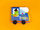 My First Train – Chunky Wheeled Board Book for Toddlers – Push-Along Animal Story Book – Ages 3+